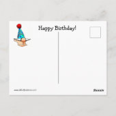 ユモア溢れる誕生日ポストカード ポストカード (裏面)