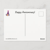 ユモア溢れる面白い結婚記念日 ハガキ ポストカード (裏面)