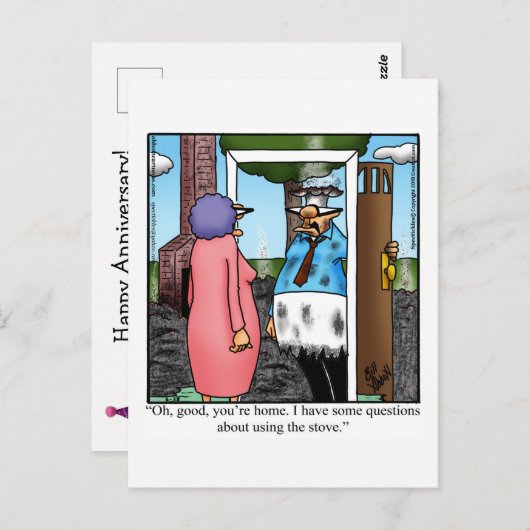 ユモア溢れる面白い記念日ハガキ ポストカード (正面/裏面)