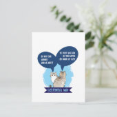 ユモア猫愛好家 睡眠 ユーモア ポストカード (スタンド正面)