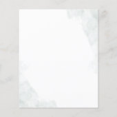 ユモダンエレガントーカリのブライダルシャワー招待 (裏面)