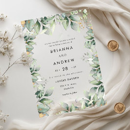 ユモダンーカリ結婚アクリル アクリル招待状