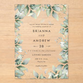 ユモダンーカリ結婚アクリル アクリル招待状 (正面)