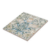 ユリおよびザクロのヴィンテージの花の芸術のデザイン タイル (側面)