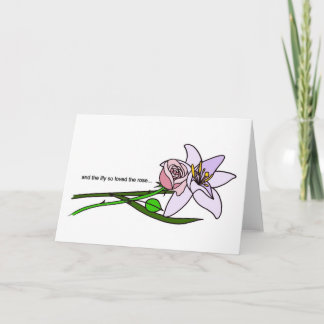 ユリおよびバラ カード