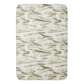 ユリかわいらしの花を呼ぶ バスマット (正面縦)