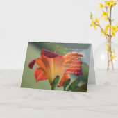 ユリがん回復 カード (黄色い花)