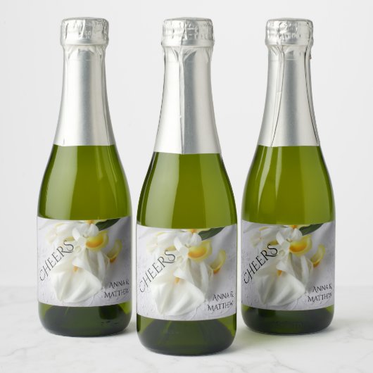 ユリとアヤメ スパークリングワインラベル (ボトル)