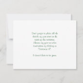 ユリとコイ池 招待状 (裏面)