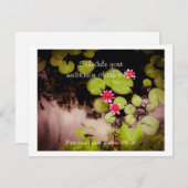 ユリとコイ池 招待状 (正面/裏面)