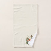 ユリとチューリップと美しいイースタークロス バスタオルセット (ハンドタオル)