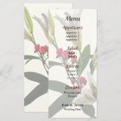 ユリとベリー結婚のメニュー メニュー (正面/裏面)
