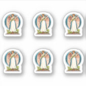 ユリとヴィンテージエンジェル シール (正面)