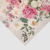 ユリと牡丹ピンクガーデンバーチカルブーケタイペ 薄葉紙 (詳細)
