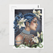 ユリと真珠 ポストカード (正面/裏面)