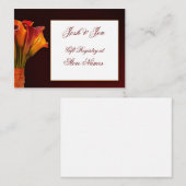 ユリのギフトレジス結婚トのカード エンクロージャーカード (正面/裏面)