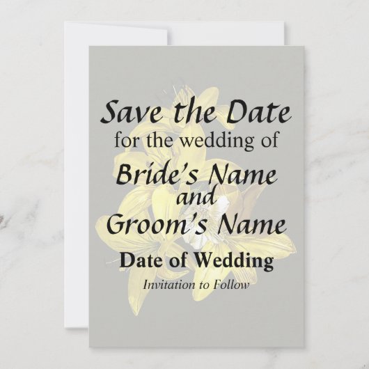 ユリのグループ セーブザデート (正面)