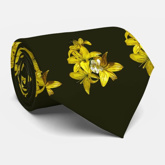 ユリのグループ ネクタイ (ロール)