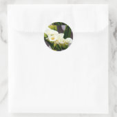 ユリのステッカー ラウンドシール (バッグ)