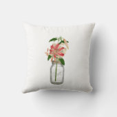 ユリのフルーアのdans国連ポットの石大工 クッション (裏面)