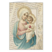 ユリのラテン系の文字および天使のヴィンテージの十字 (正面)