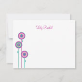 ユリのレイチェルバルミツワーの菓子16のサンキューカード ノートカード (裏面)