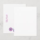 ユリのレイチェルバルミツワーの菓子16のサンキューカード ノートカード (正面/裏面)