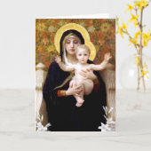 ユリのヴァージン カード (黄色い花)