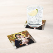 ユリのヴァージン、ブーゲロー スクエアペーパーコースター (インサイチュ)