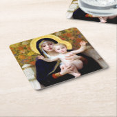 ユリのヴァージン、ブーゲロー スクエアペーパーコースター (アングル)