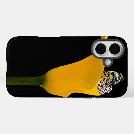 ユリの中の蝶 Case-Mate iPhoneケース (裏面 (横))