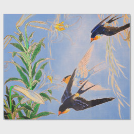 ユリの包み付け紙 ラッピングペーパー