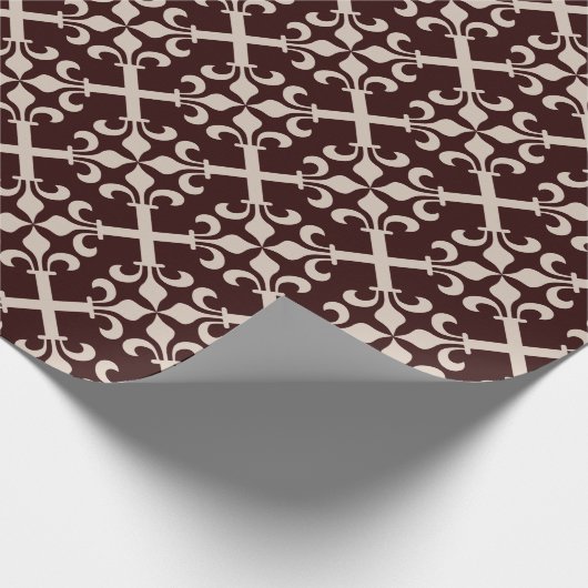 ユリの十字模様 ラッピングペーパー (角)