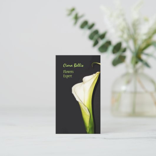 ユリの名刺が美しい 名刺 (スタンド正面)