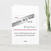 ユリの夏の結婚式の保存日付 案内状 (裏面)
