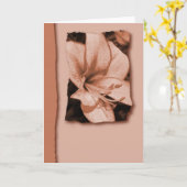 ユリの挨拶状 カード (黄色い花)