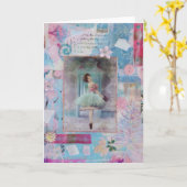 ユリの挨拶状 カード (黄色い花)