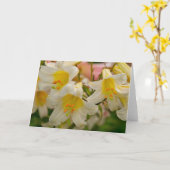 ユリの挨拶状 カード (黄色い花)