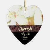 ユリの採用のオーナメント セラミックオーナメント (右)