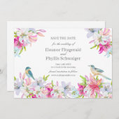 ユリの水の結婚色 セーブザデート (正面/裏面)