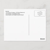 ユリの池のコイの魚 ポストカード (裏面)