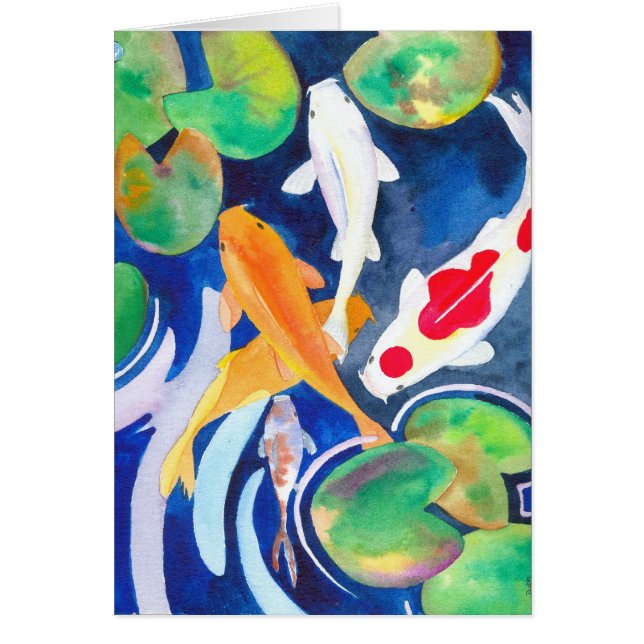 ユリの池のコイ (正面)