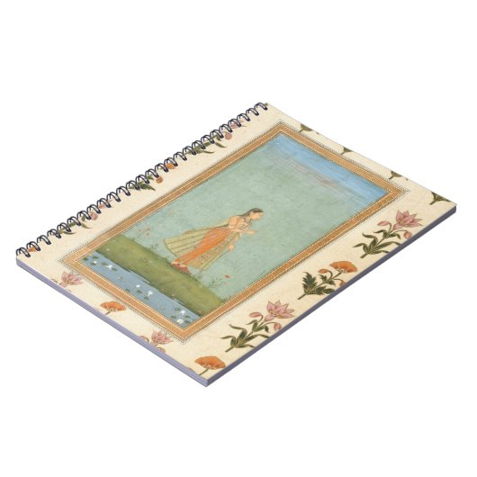 ユリの池を待機する花を握っている女性fr ノートブック (左側)