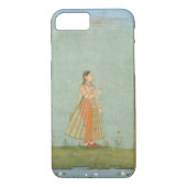 ユリの池を待機する花を握っている女性fr Case-Mate iPhoneケース (裏面)