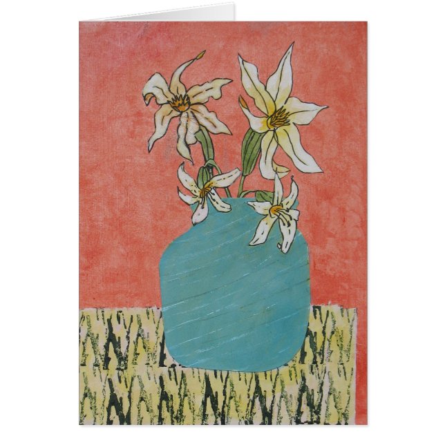 ユリの生け花 (正面)