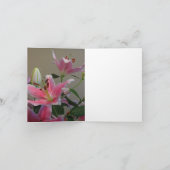 ユリの素晴らしさのメッセージカード カード (内部)