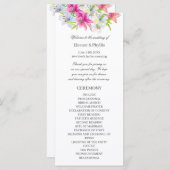 ユリの結婚水色 プログラム (正面/裏面)