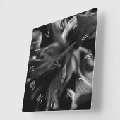 ユリの美しい花 スクエア壁時計 (傾斜)