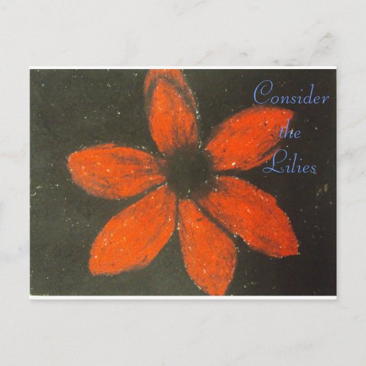 ユリの聖なる書物、 経典アートローマ8:38-39 ポストカード (正面)