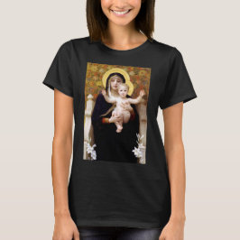 ユリの聖母 (ウィリアム・アドルフ・ブグロー作) Tシャツ